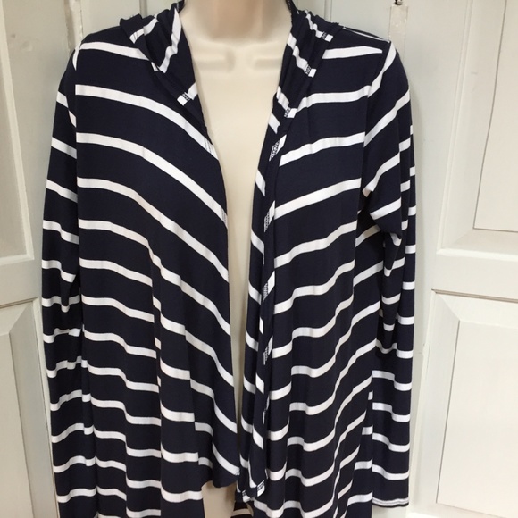 Azules Striped Hoodie Cardigan - Picture 4 of 16